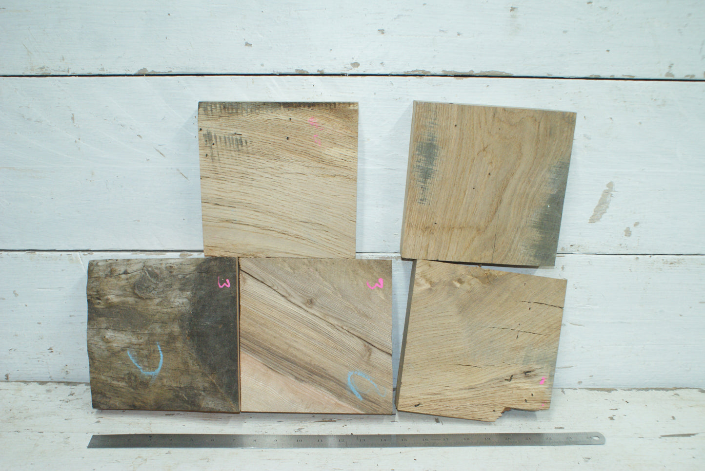5 x Wood Turning Blanks 7 x 7 x 2"  C Grade   (003)
