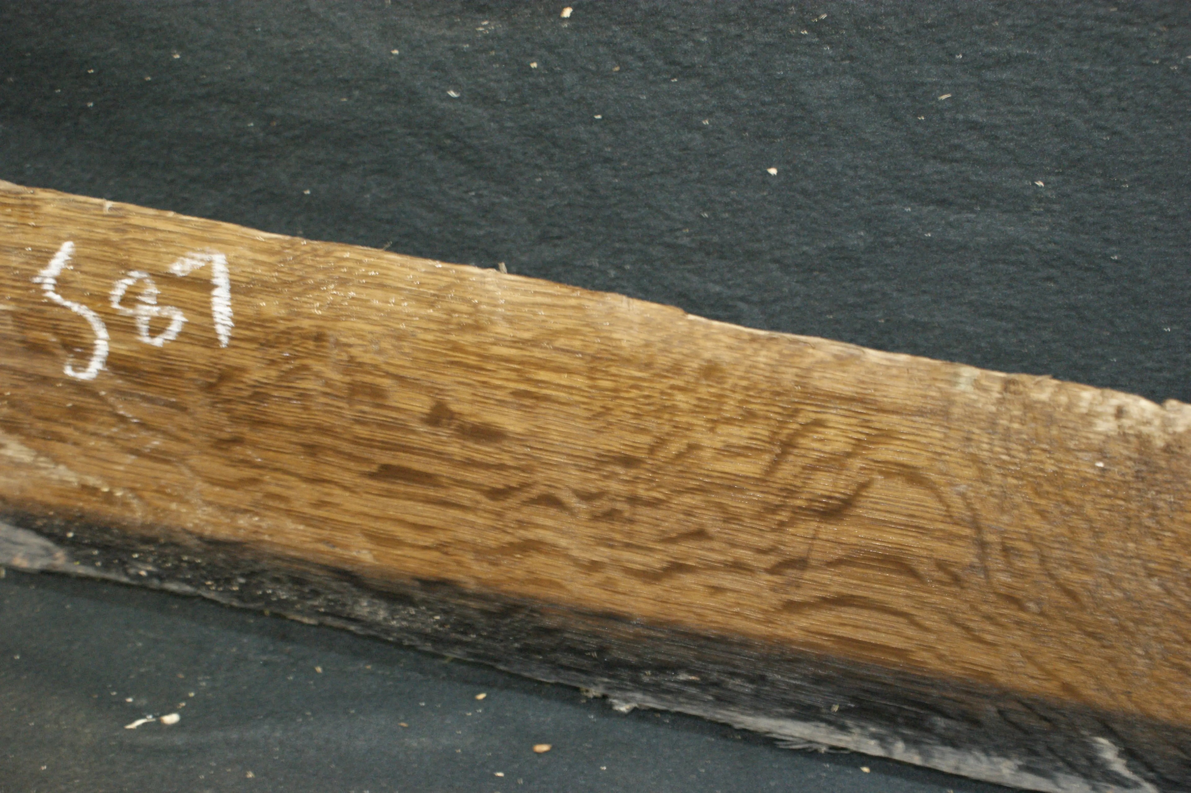 Bog oak 895 L x 145-0 W x 80-65 D mm     (587) Oak & Burr Oak