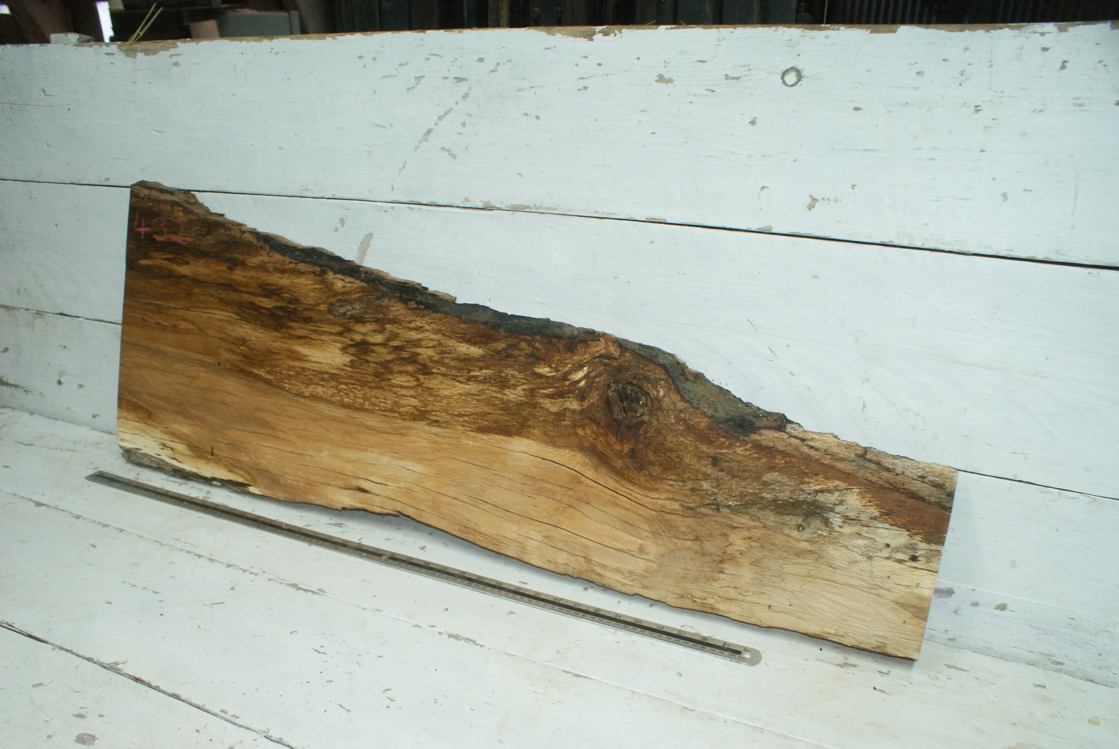 Turkey Oak 1185 L x 410-210 W x 39 D (mm) (432) Oak