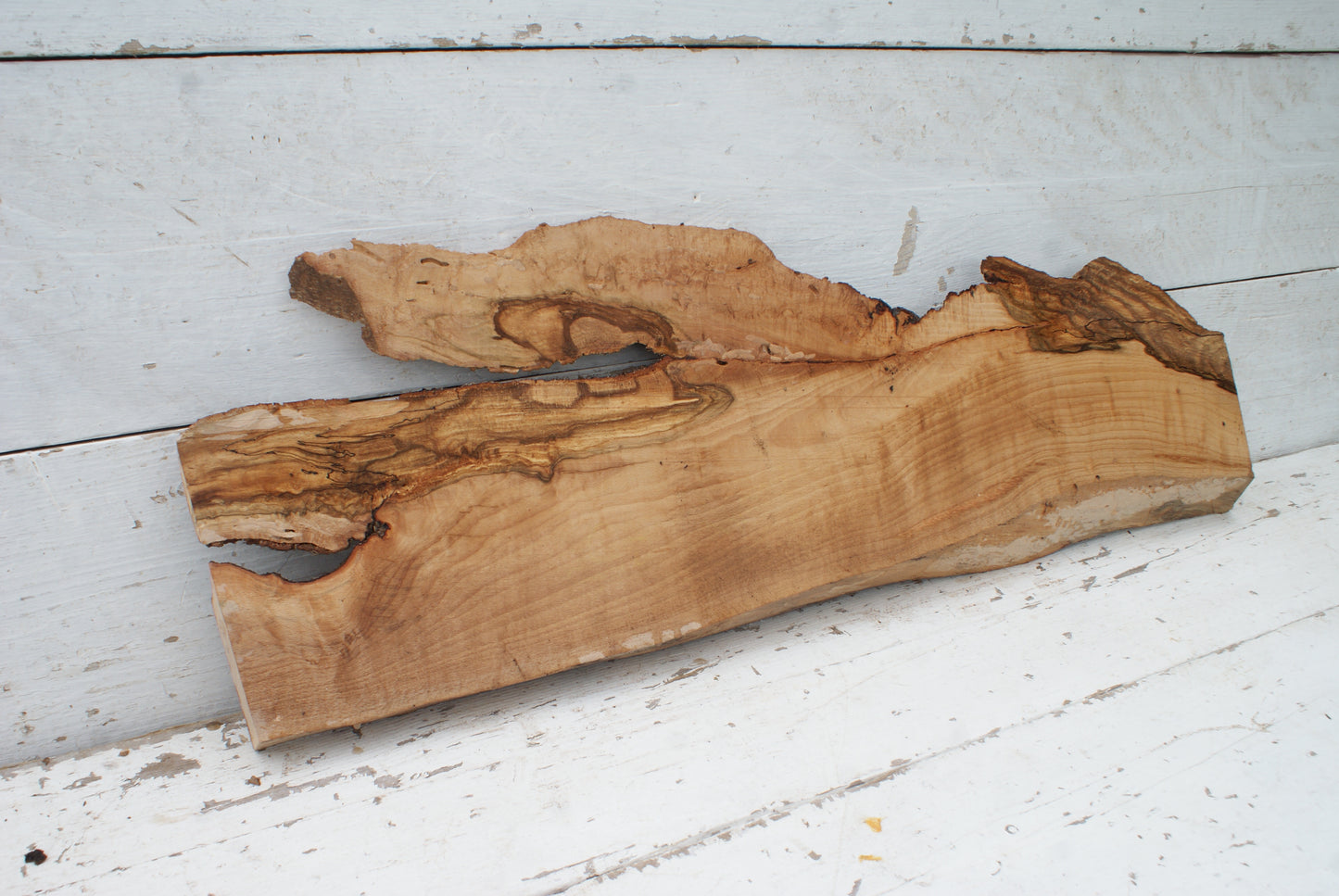 Spalted Beech  931 L x 300 - 140  W x 35 D (mm)    ( 455 )