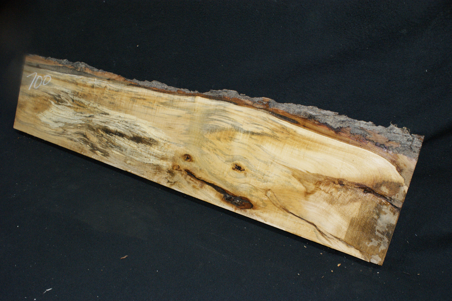 Spalted lime wood, shelving, woodcarving, mantel     (700)