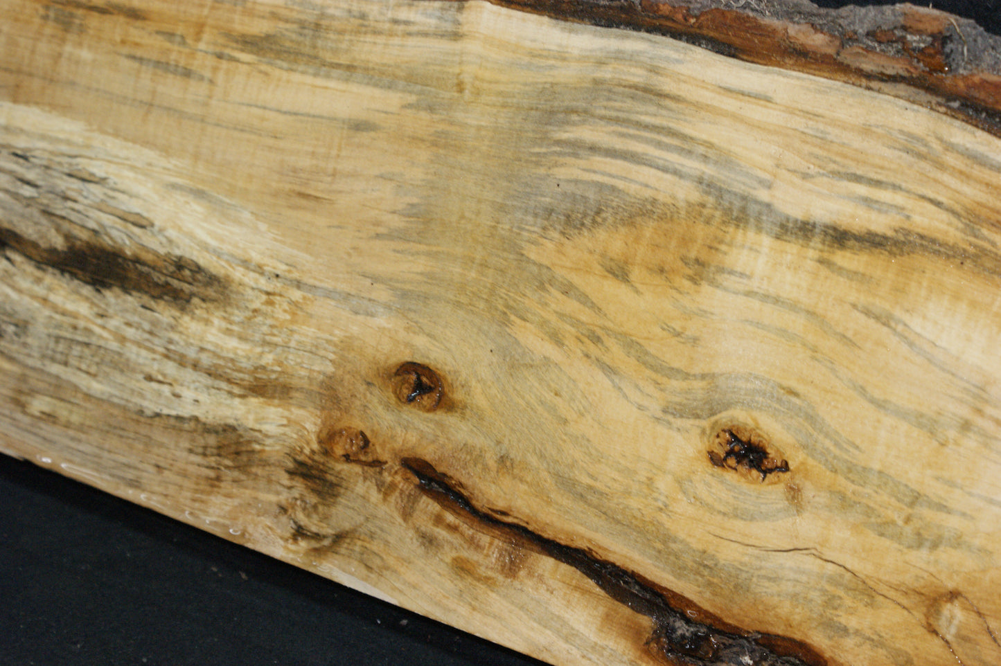 Spalted lime wood, shelving, woodcarving, mantel     (700)
