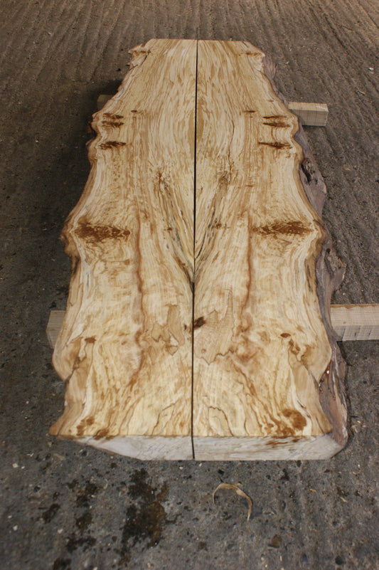Book matched guitar body, Burr London Plane 1198 L x 405 - 222 W x 57 mm (798)