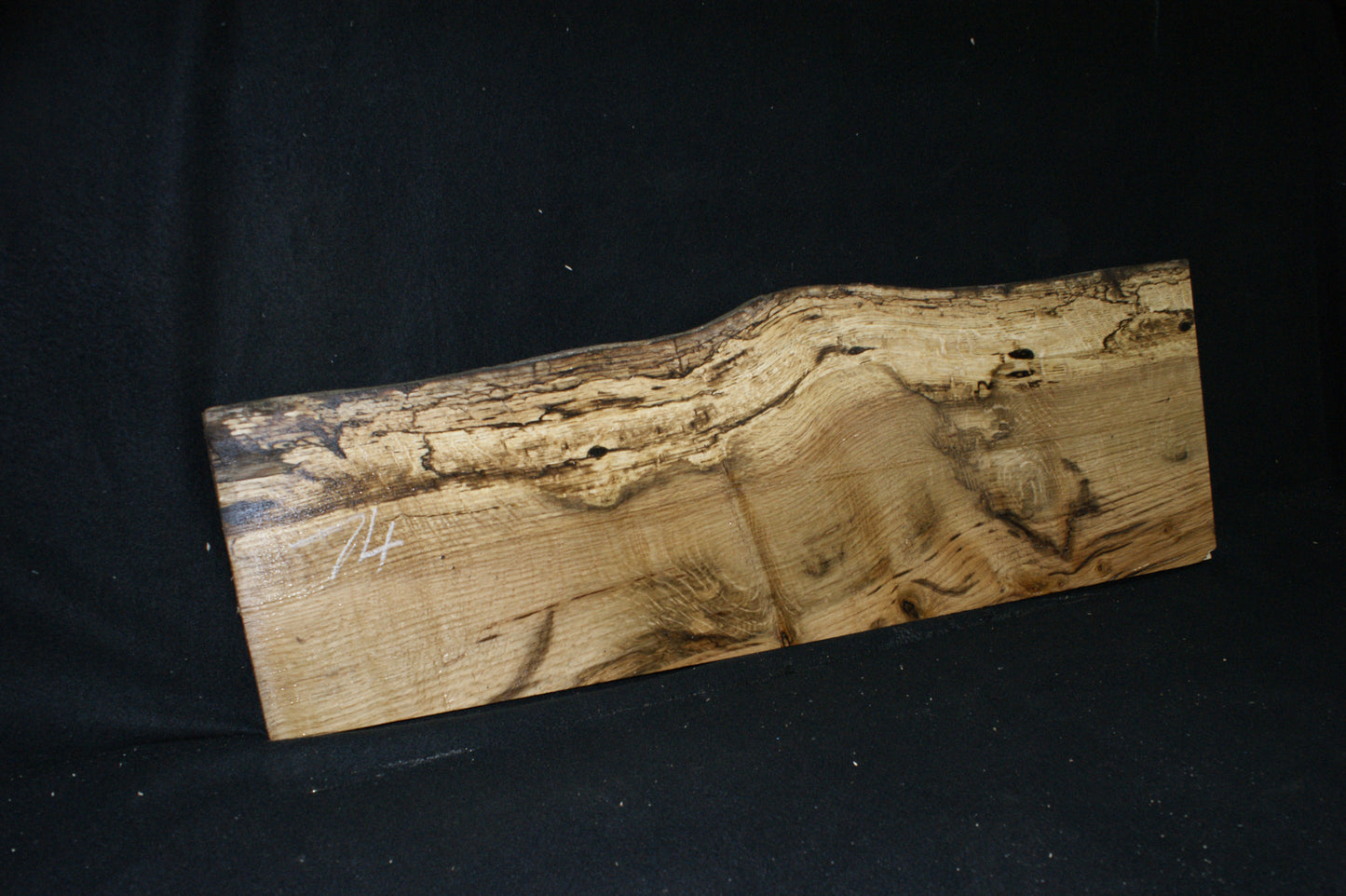 (74) TURKEY OAK, 910 L x 304 W x 44 D mm, RUSTIC HARDWOOD, CRAFTS, SHELVING.