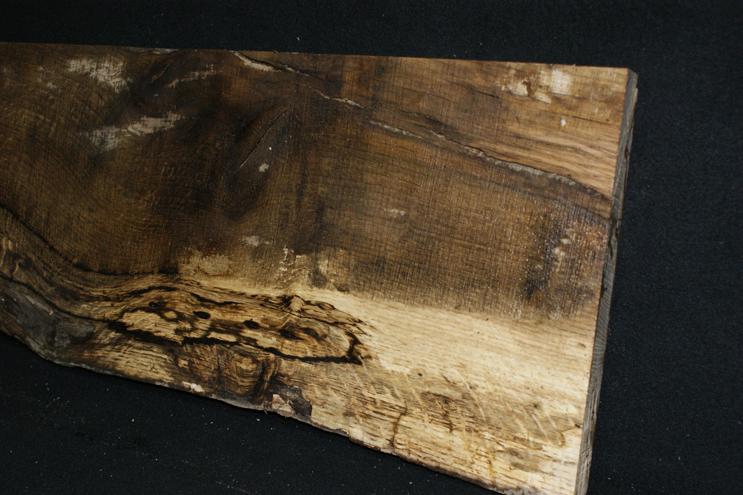 (74) TURKEY OAK, 910 L x 304 W x 44 D mm, RUSTIC HARDWOOD, CRAFTS, SHELVING.