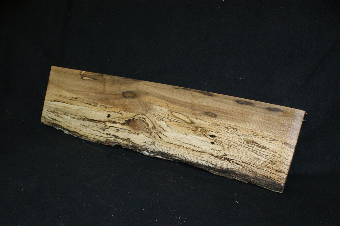 (75) SPALTED TURKEY OAK, 1009 L x 255 W x 45 D mm, RUSTIC HARDWOOD, CRAFTS, SHELVING