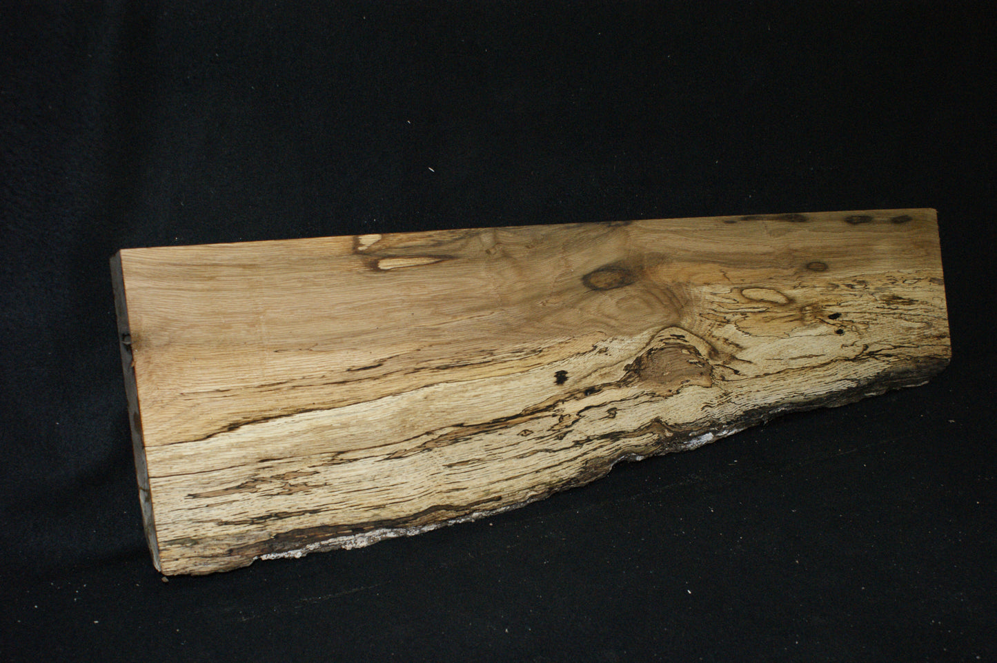 (75) SPALTED TURKEY OAK, 1009 L x 255 W x 45 D mm, RUSTIC HARDWOOD, CRAFTS, SHELVING