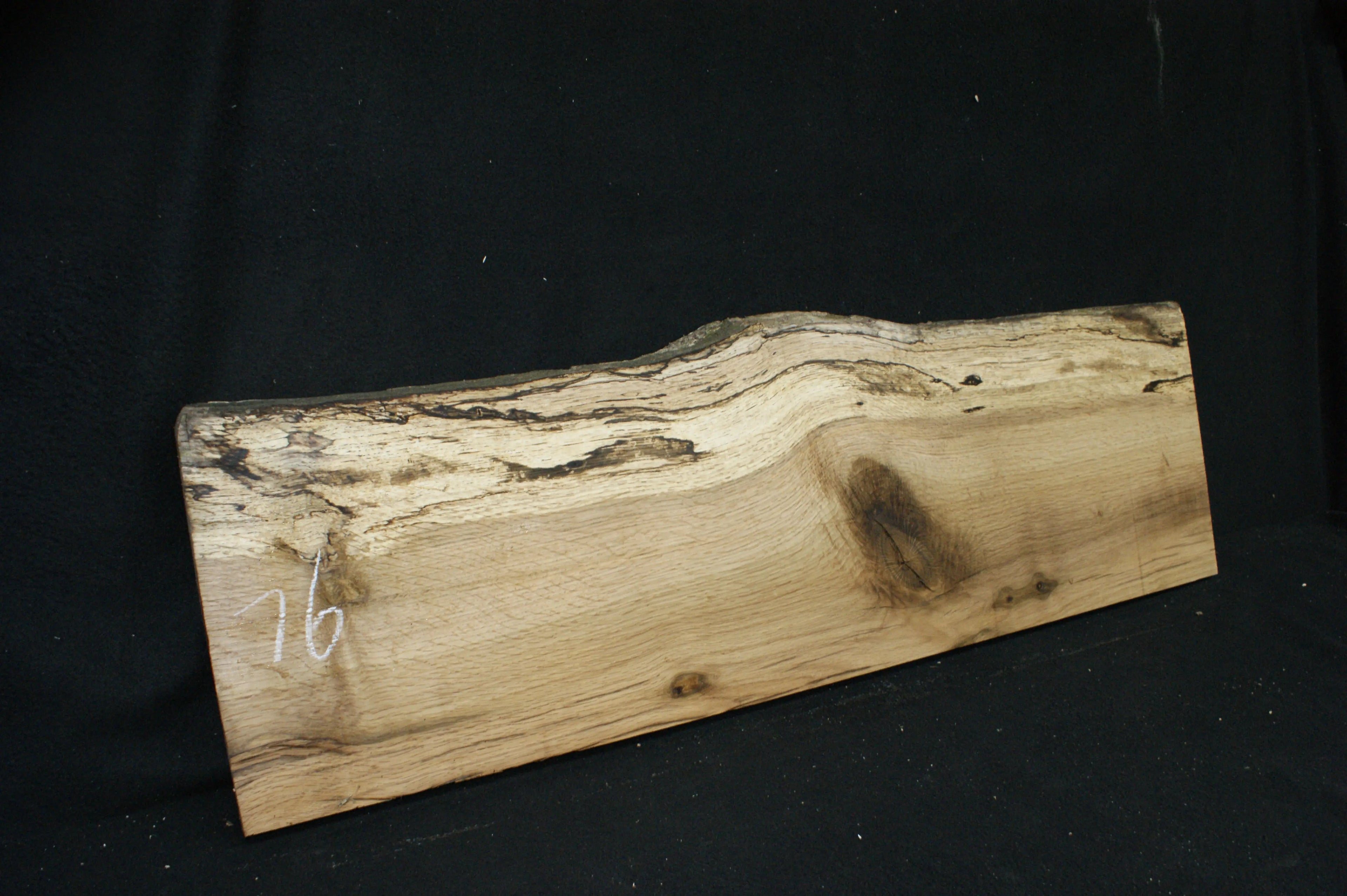 (76) SPALTED TURKEY OAK, 1016 L x 315 W x 45 D mm, RUSTIC HARDWOOD, CRAFTS, SHELVING Oak & Burr Oak