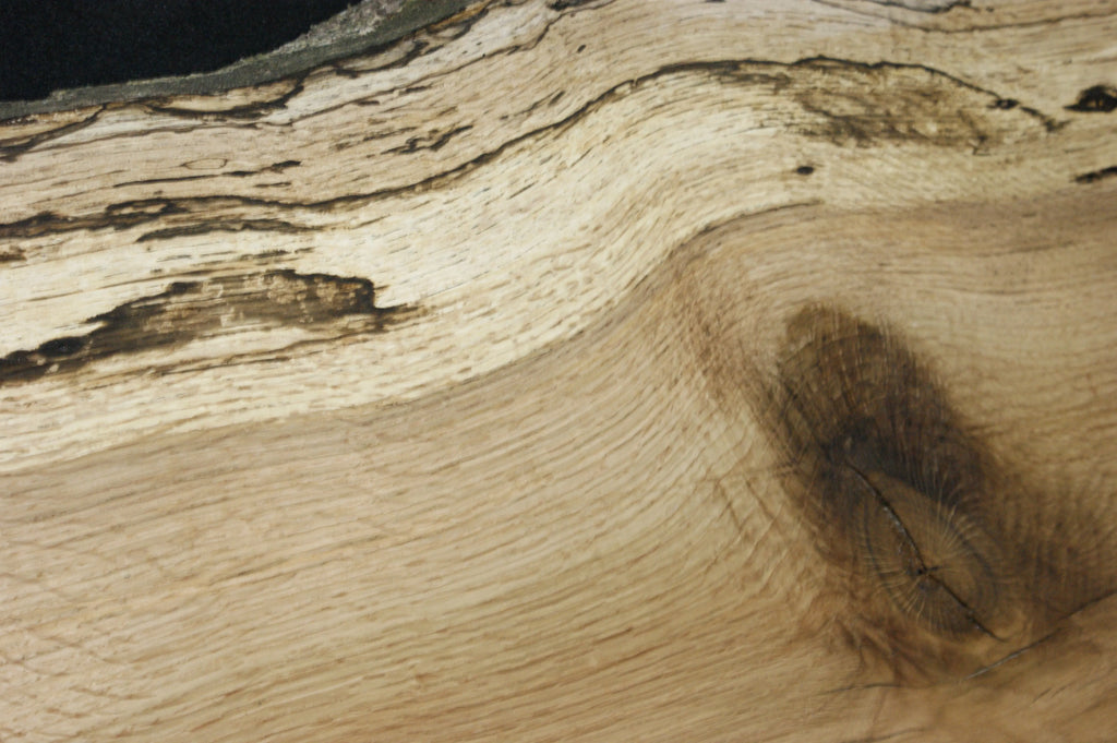 (76) SPALTED TURKEY OAK, 1016 L x 315 W x 45 D mm, RUSTIC HARDWOOD, CRAFTS, SHELVING Oak & Burr Oak