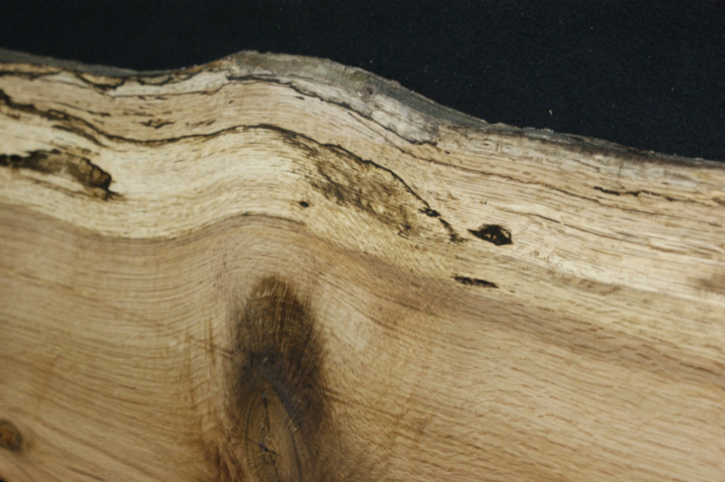 (76) SPALTED TURKEY OAK, 1016 L x 315 W x 45 D mm, RUSTIC HARDWOOD, CRAFTS, SHELVING Oak & Burr Oak