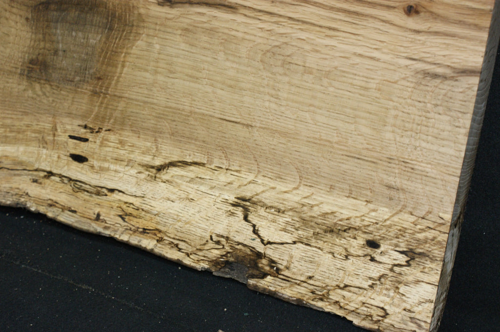 (76) SPALTED TURKEY OAK, 1016 L x 315 W x 45 D mm, RUSTIC HARDWOOD, CRAFTS, SHELVING Oak & Burr Oak