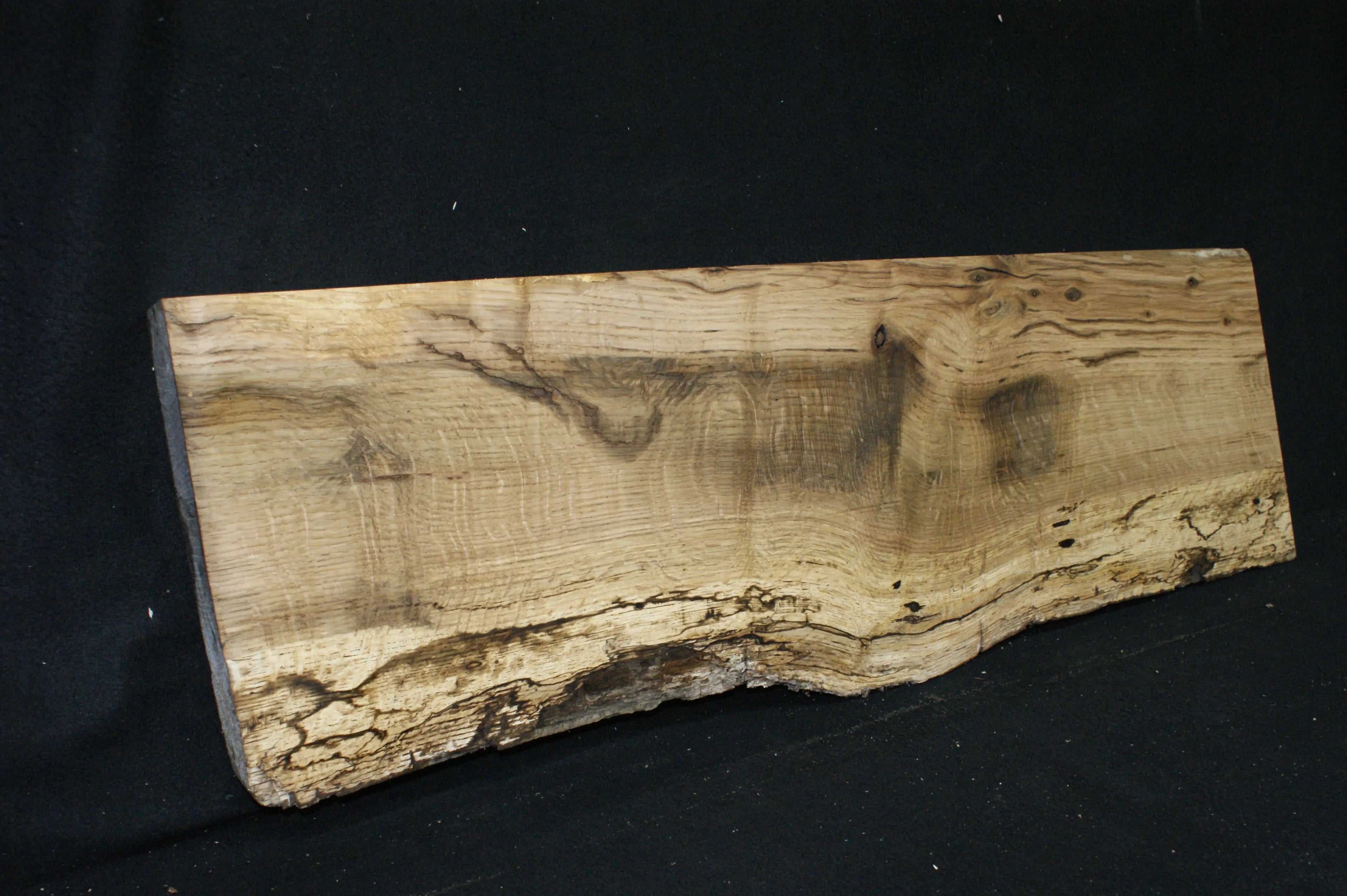 (76) SPALTED TURKEY OAK, 1016 L x 315 W x 45 D mm, RUSTIC HARDWOOD, CRAFTS, SHELVING Oak & Burr Oak