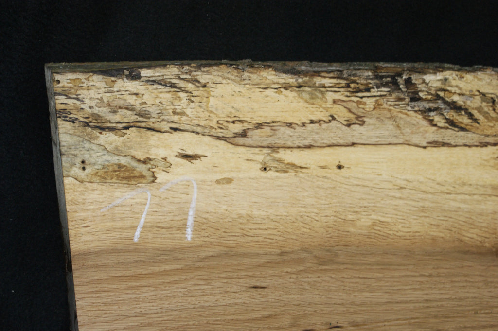 (77) SPALTED TURKEY OAK, 1032 L x 315 W x 45 D mm, RUSTIC HARDWOOD, CRAFTS, SHELVING Oak & Burr Oak