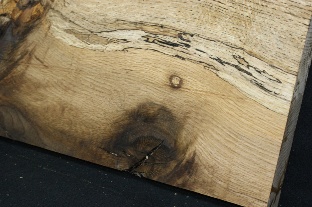 (77) SPALTED TURKEY OAK, 1032 L x 315 W x 45 D mm, RUSTIC HARDWOOD, CRAFTS, SHELVING Oak & Burr Oak