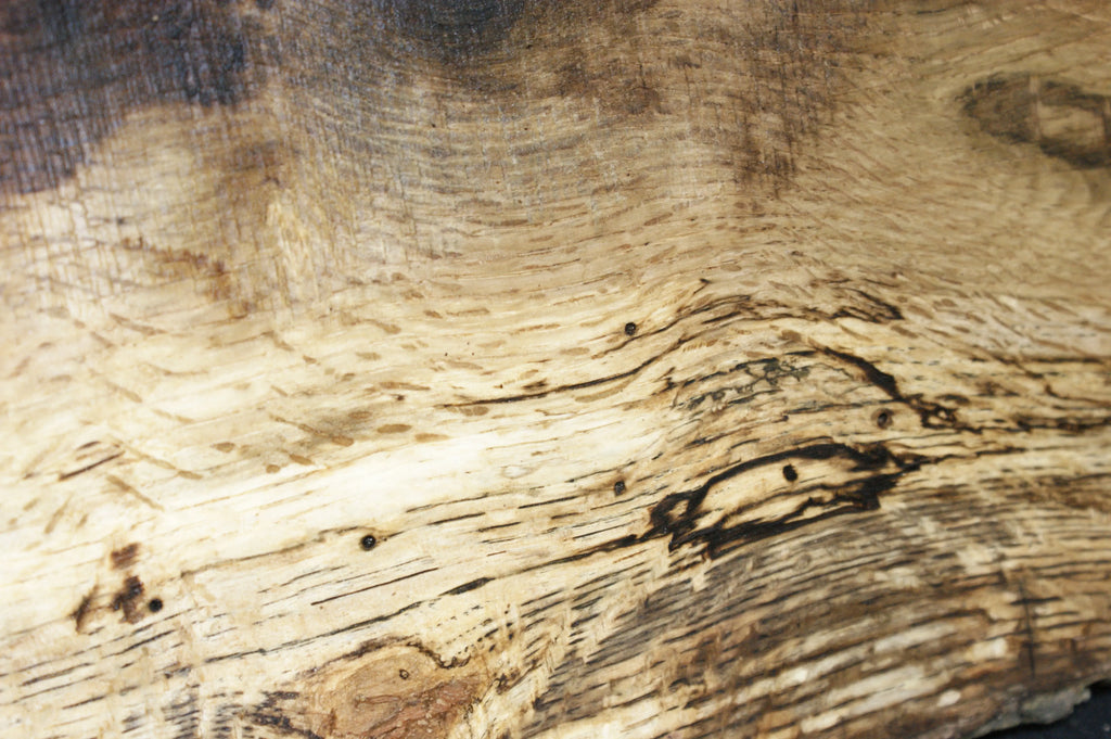 (77) SPALTED TURKEY OAK, 1032 L x 315 W x 45 D mm, RUSTIC HARDWOOD, CRAFTS, SHELVING Oak & Burr Oak