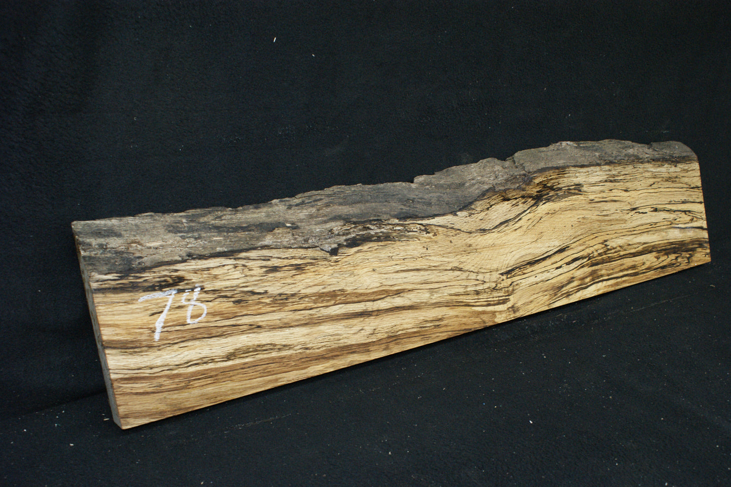 (78) SPALTED TURKEY OAK, 1003 L x 235 W x 45 D mm RUSTIC HARDWOOD, CRAFTS, SHELVING