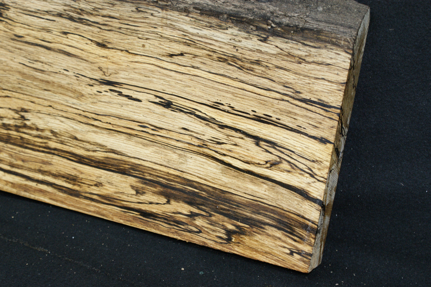 (78) SPALTED TURKEY OAK, 1003 L x 235 W x 45 D mm RUSTIC HARDWOOD, CRAFTS, SHELVING