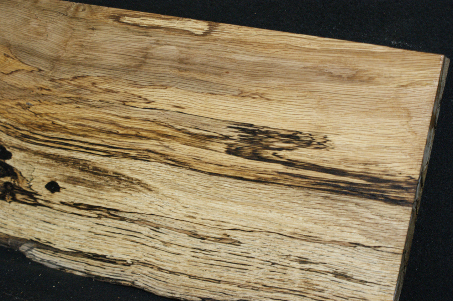 (78) SPALTED TURKEY OAK, 1003 L x 235 W x 45 D mm RUSTIC HARDWOOD, CRAFTS, SHELVING