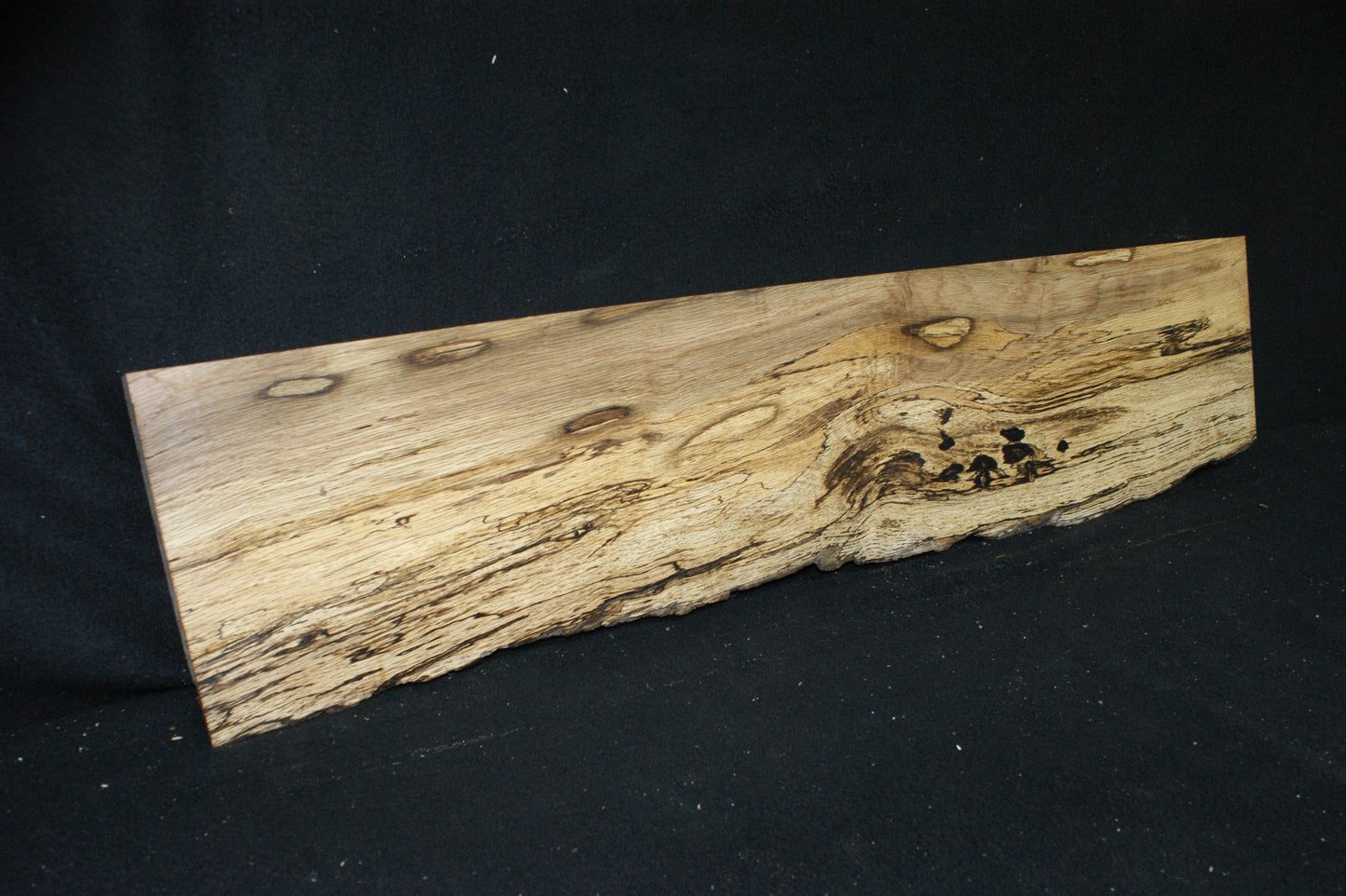 (78) SPALTED TURKEY OAK, 1003 L x 235 W x 45 D mm RUSTIC HARDWOOD, CRAFTS, SHELVING