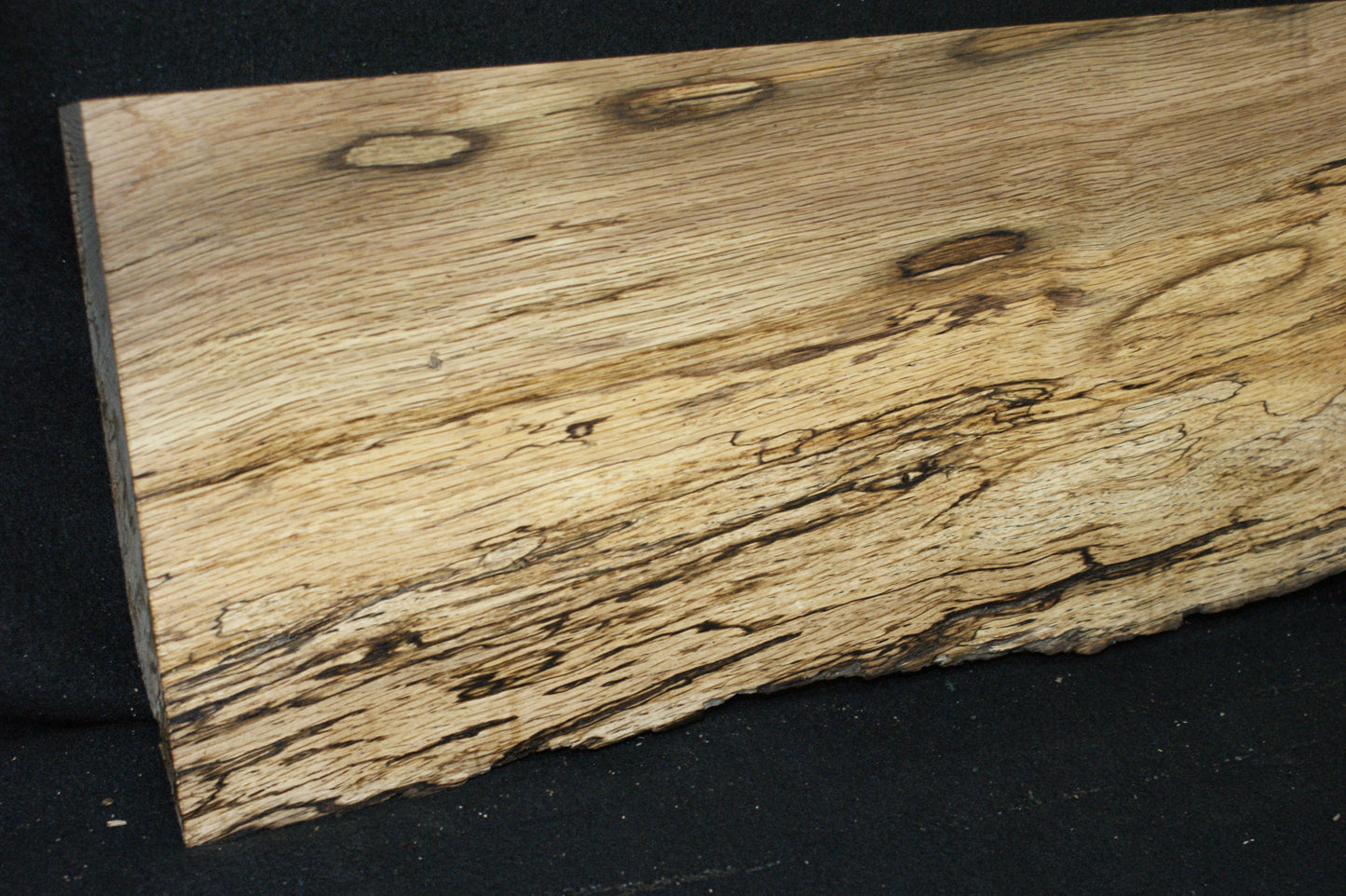 (78) SPALTED TURKEY OAK, 1003 L x 235 W x 45 D mm RUSTIC HARDWOOD, CRAFTS, SHELVING