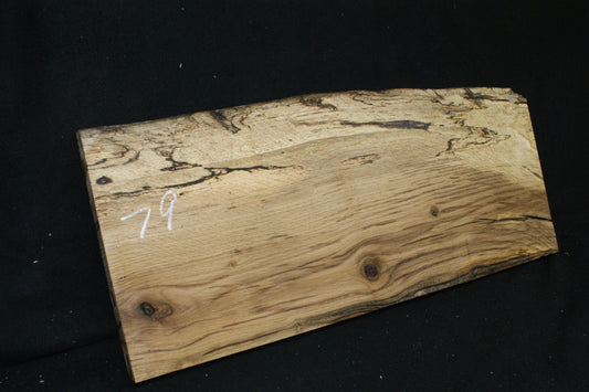 (79) SPALTED TURKEY OAK, 797 L x 328 W x 45 D mm RUSTIC HARDWOOD, CRAFTS, SHELVING