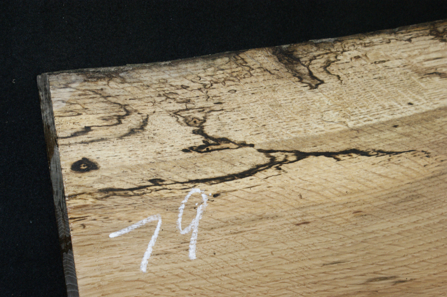 (79) SPALTED TURKEY OAK, 797 L x 328 W x 45 D mm RUSTIC HARDWOOD, CRAFTS, SHELVING