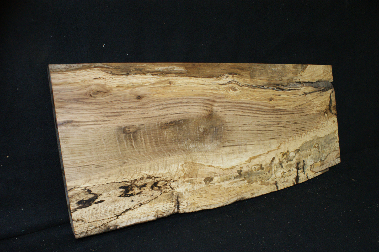 (79) SPALTED TURKEY OAK, 797 L x 328 W x 45 D mm RUSTIC HARDWOOD, CRAFTS, SHELVING