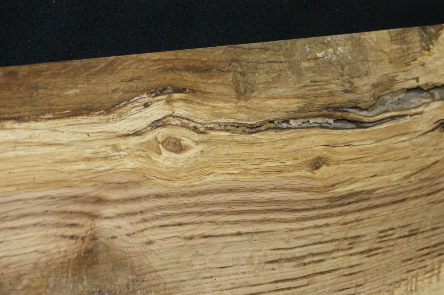 (79) SPALTED TURKEY OAK, 797 L x 328 W x 45 D mm RUSTIC HARDWOOD, CRAFTS, SHELVING