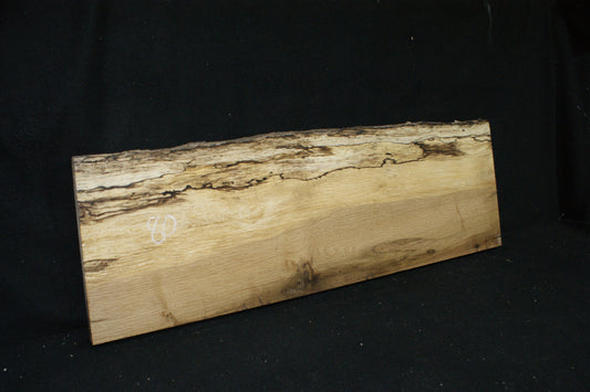 (80) SPALTED TURKEY OAK, 975 L x 324 W x 45 D mm RUSTIC HARDWOOD, CRAFTS, SHELVING