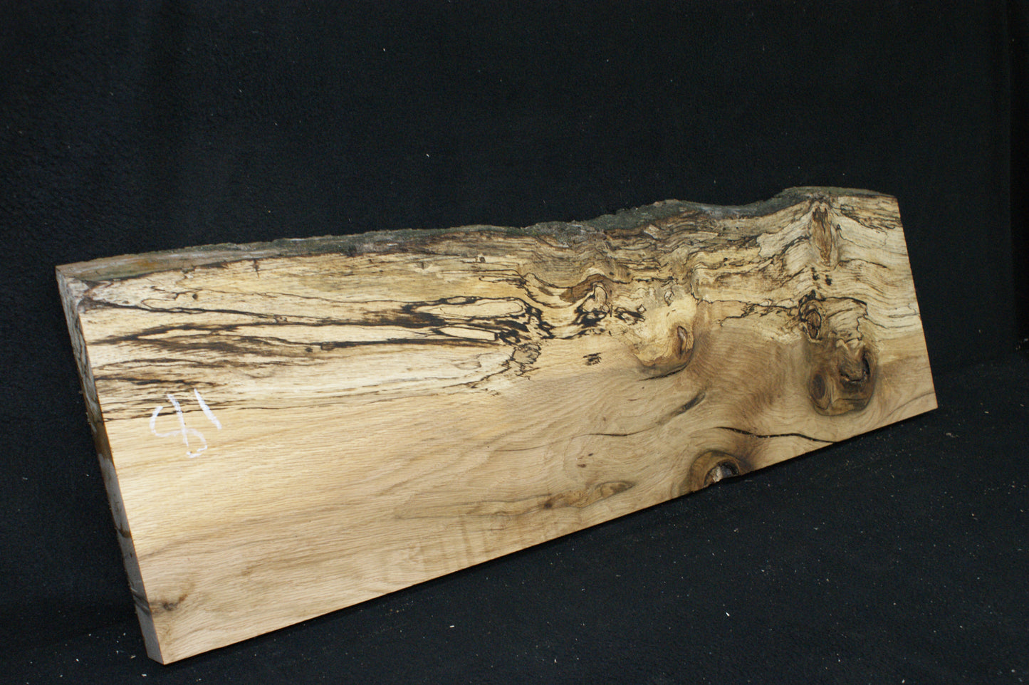 (81) SPALTED TURKEY OAK, 1000 L x 300 W x 45 D mm RUSTIC HARDWOOD, CRAFTS, SHELVING