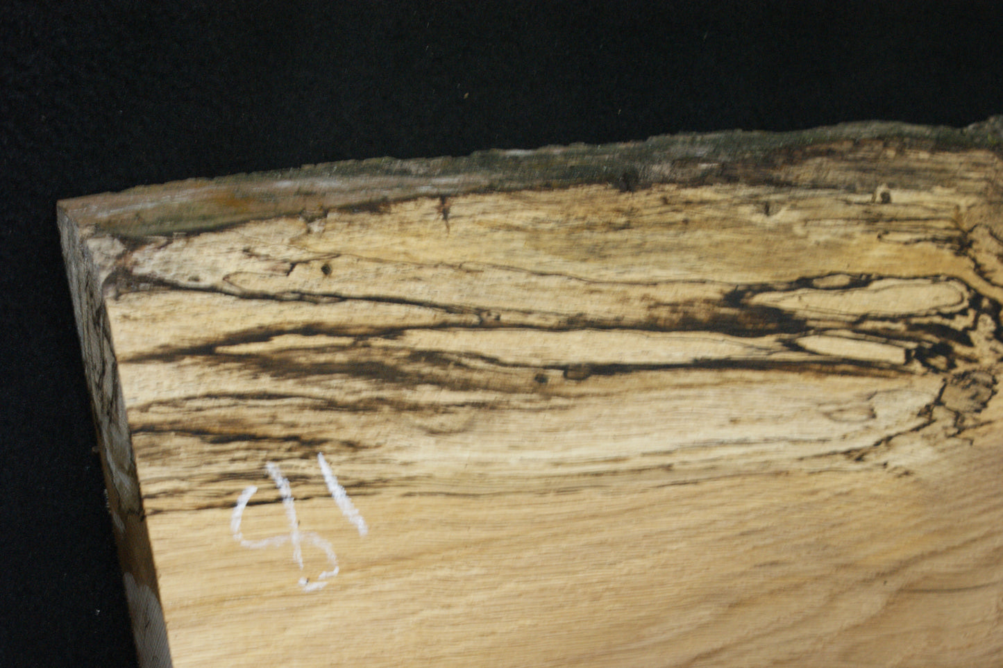 (81) SPALTED TURKEY OAK, 1000 L x 300 W x 45 D mm RUSTIC HARDWOOD, CRAFTS, SHELVING