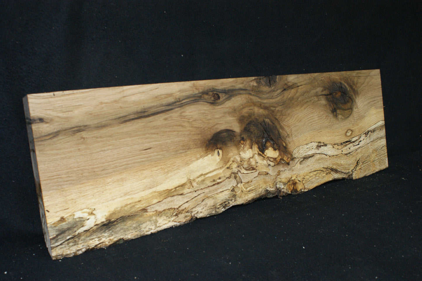 (81) SPALTED TURKEY OAK, 1000 L x 300 W x 45 D mm RUSTIC HARDWOOD, CRAFTS, SHELVING