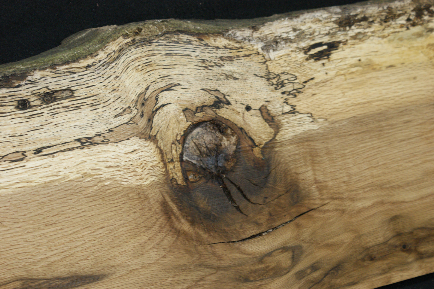 (82) SPALTED TURKEY OAK, 1010 L x 297 W x 45 D mm RUSTIC HARDWOOD, CRAFTS, SHELVING