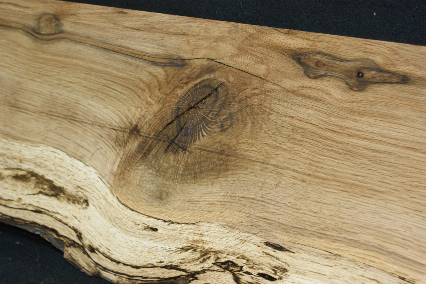 (82) SPALTED TURKEY OAK, 1010 L x 297 W x 45 D mm RUSTIC HARDWOOD, CRAFTS, SHELVING