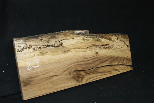 (83) SPALTED TURKEY OAK, 780 L x 310 W x 45 D mm RUSTIC HARDWOOD, CRAFTS, SHELVING