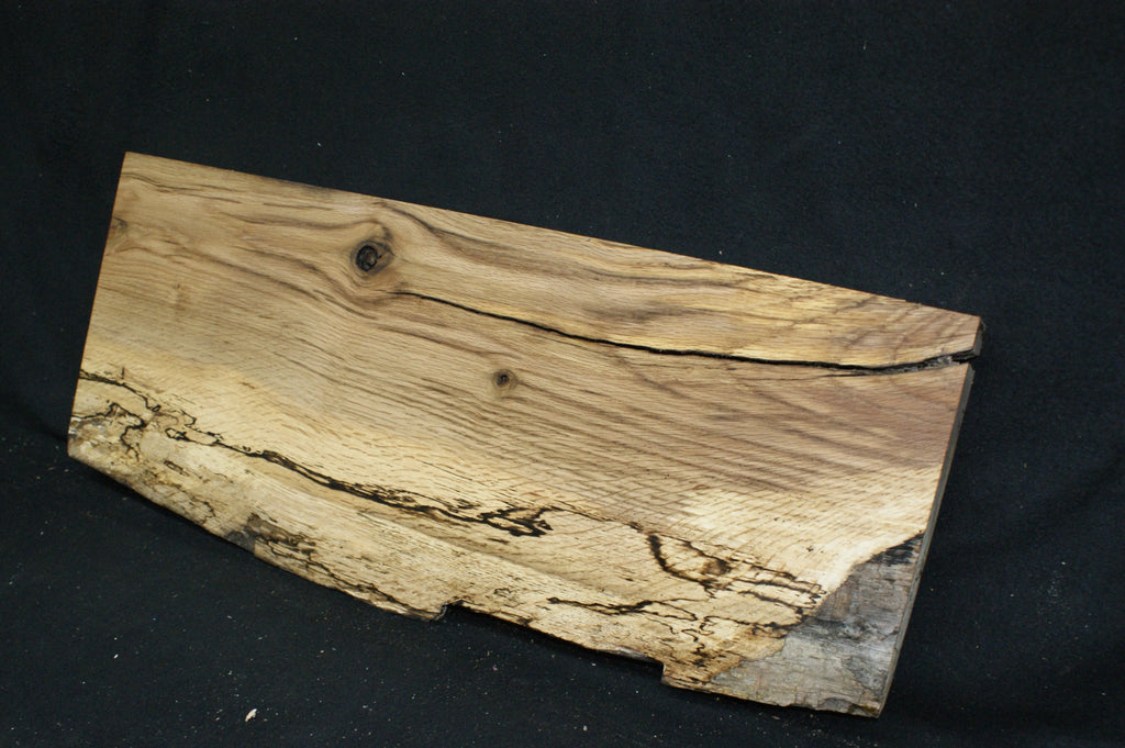 (83) SPALTED TURKEY OAK, 780 L x 310 W x 45 D mm RUSTIC HARDWOOD, CRAFTS, SHELVING Oak & Burr Oak