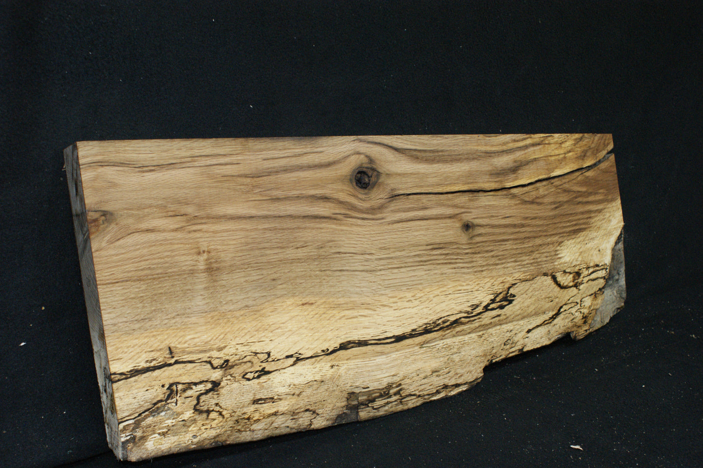 (83) SPALTED TURKEY OAK, 780 L x 310 W x 45 D mm RUSTIC HARDWOOD, CRAFTS, SHELVING