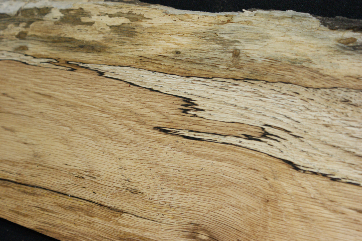 (84) SPALTED TURKEY OAK, 782 L x 225 W x 45 D mm RUSTIC HARDWOOD, CRAFTS, SHELVING