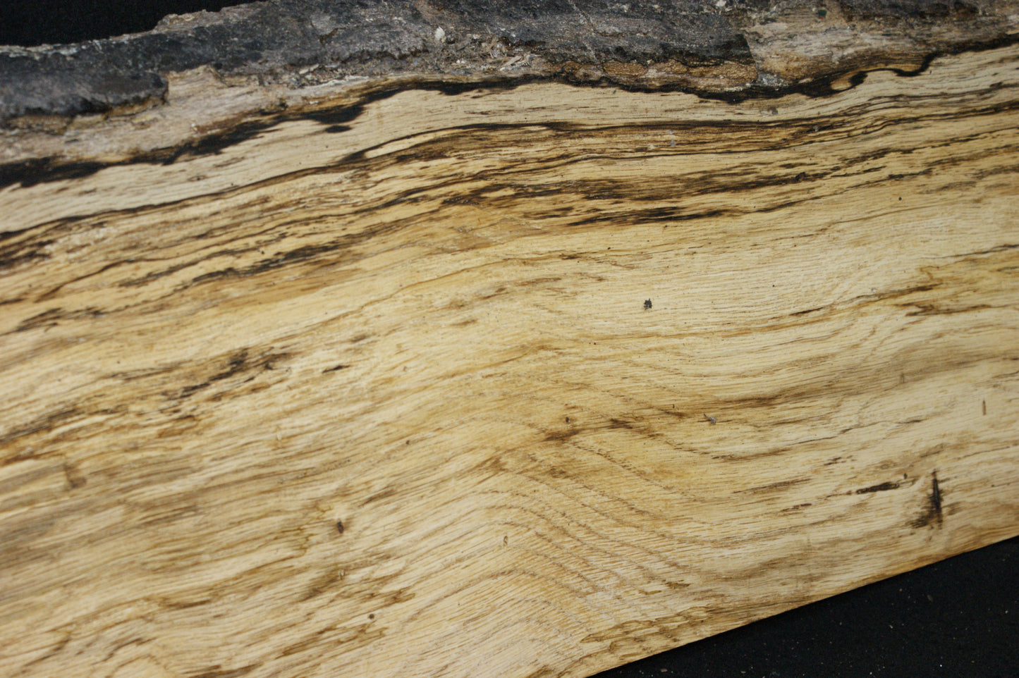 (85) SPALTED TURKEY OAK, 1025 L x 260 W x 45 D mm RUSTIC HARDWOOD, CRAFTS, SHELVING