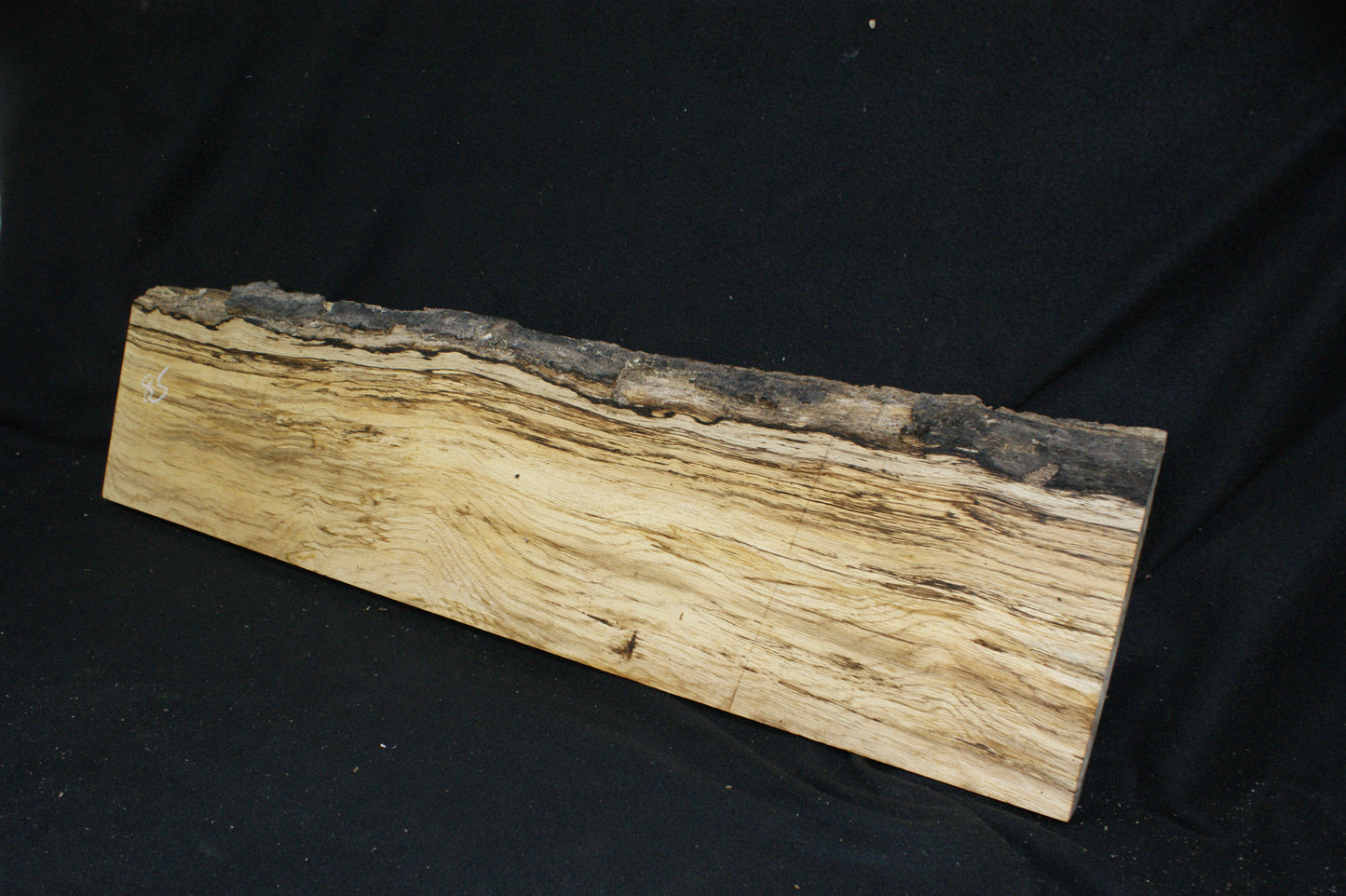 (85) SPALTED TURKEY OAK, 1025 L x 260 W x 45 D mm RUSTIC HARDWOOD, CRAFTS, SHELVING