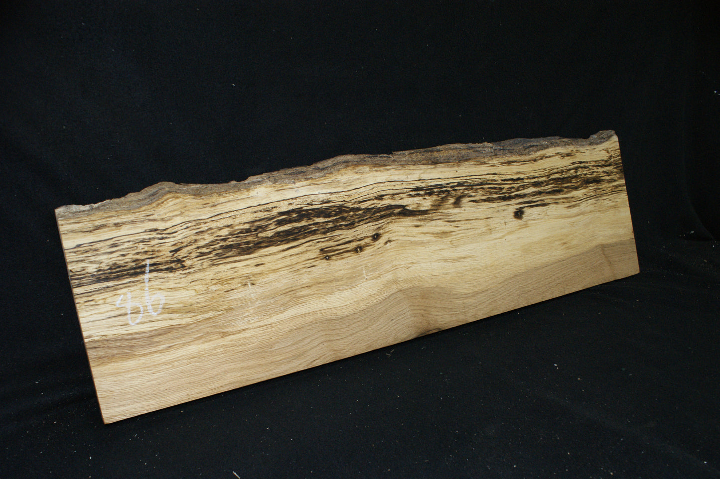 (86) SPALTED TURKEY OAK, 1000 L x 305 W x 45 D mm RUSTIC HARDWOOD, CRAFTS, SHELVING