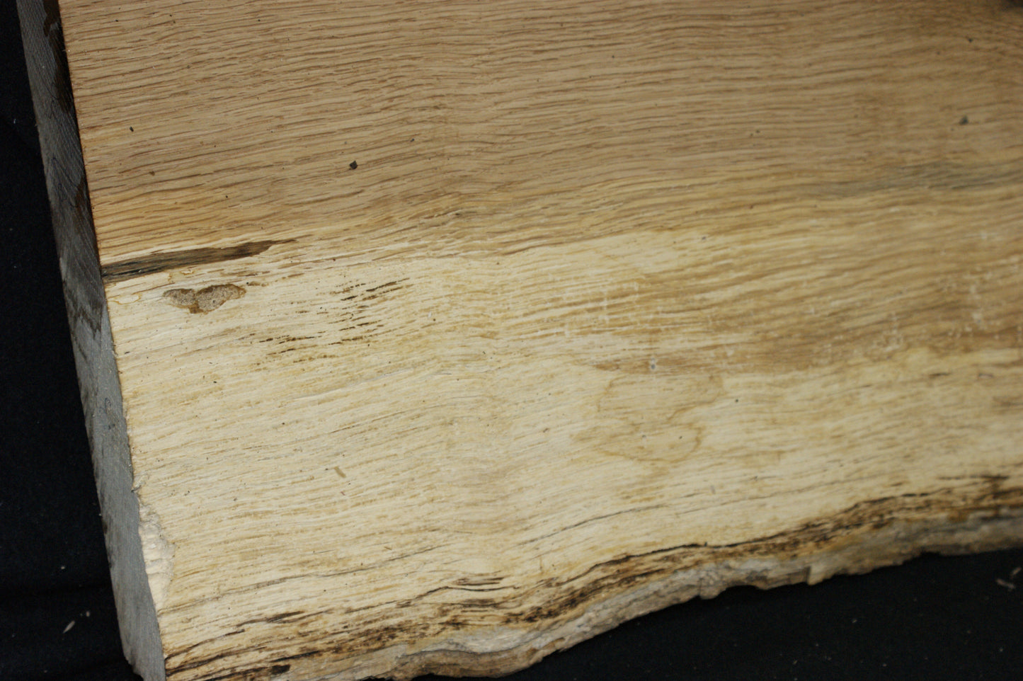 (86) SPALTED TURKEY OAK, 1000 L x 305 W x 45 D mm RUSTIC HARDWOOD, CRAFTS, SHELVING