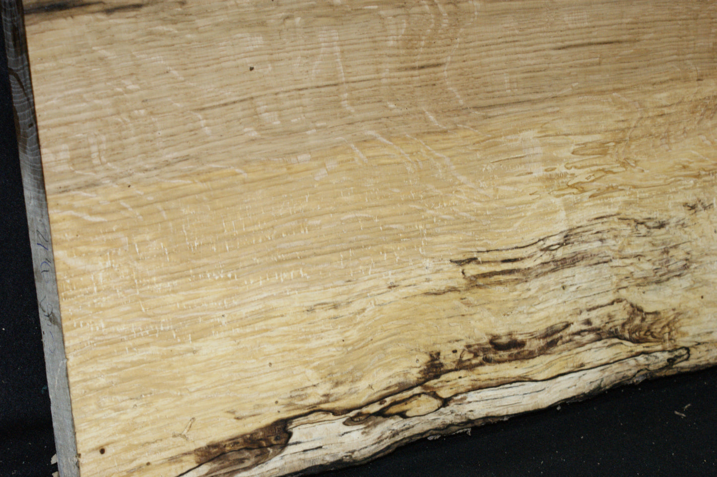 (87) SPALTED TURKEY OAK, 993 L x 317 W x 45 D mm RUSTIC HARDWOOD, CRAFTS, SHELVING