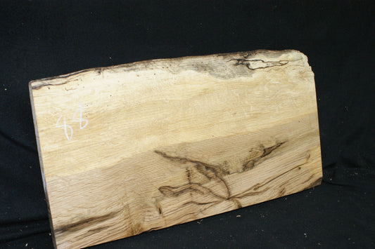 (88) SPALTED TURKEY OAK, 740 L x 380 W x 45 D mm RUSTIC HARDWOOD, CRAFTS, SHELVING