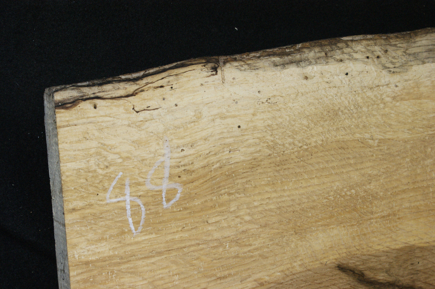 (88) SPALTED TURKEY OAK, 740 L x 380 W x 45 D mm RUSTIC HARDWOOD, CRAFTS, SHELVING