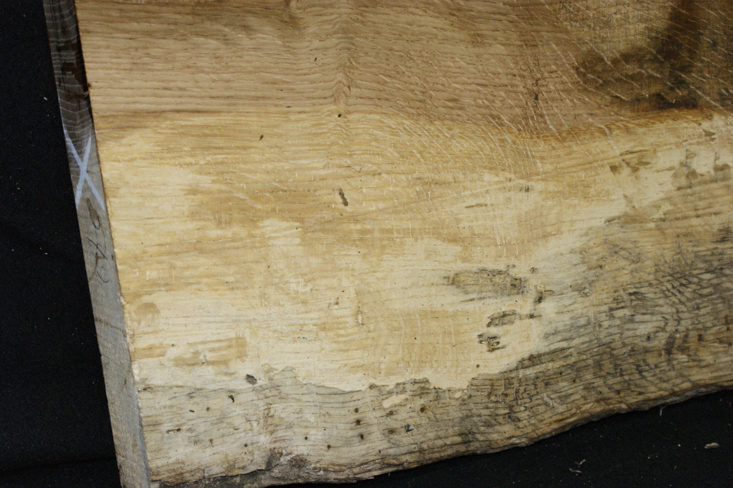 (88) SPALTED TURKEY OAK, 740 L x 380 W x 45 D mm RUSTIC HARDWOOD, CRAFTS, SHELVING