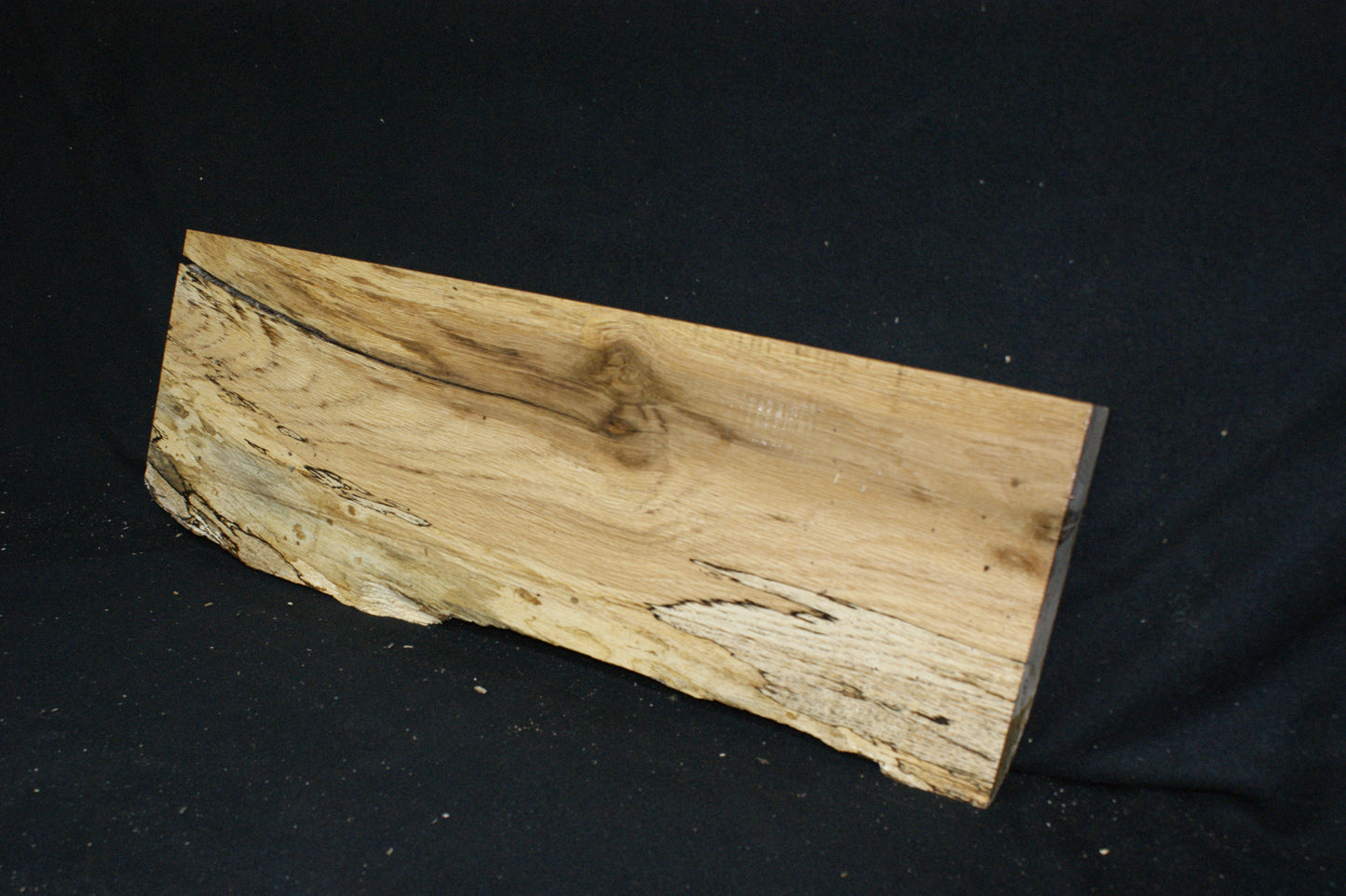 (89) SPALTED TURKEY OAK, 755 L x 255 W x 45 D mm RUSTIC HARDWOOD, CRAFTS, SHELVING