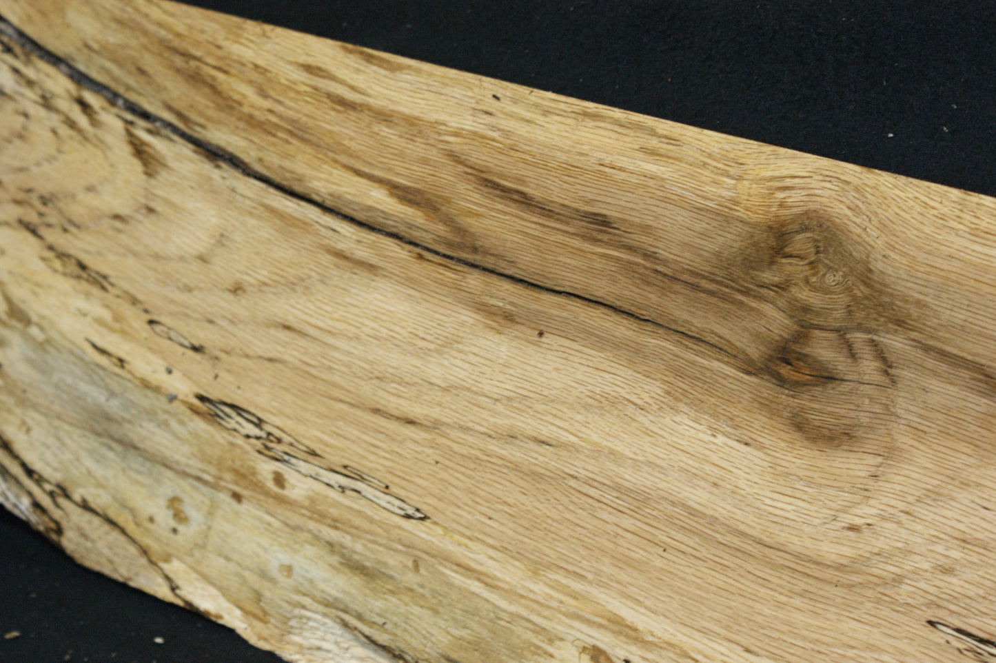 (89) SPALTED TURKEY OAK, 755 L x 255 W x 45 D mm RUSTIC HARDWOOD, CRAFTS, SHELVING