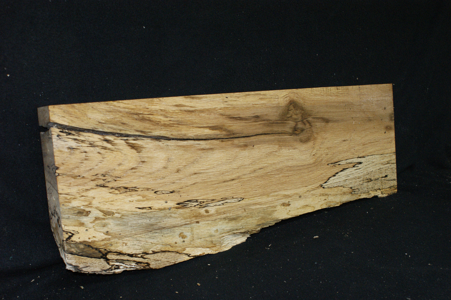 (89) SPALTED TURKEY OAK, 755 L x 255 W x 45 D mm RUSTIC HARDWOOD, CRAFTS, SHELVING