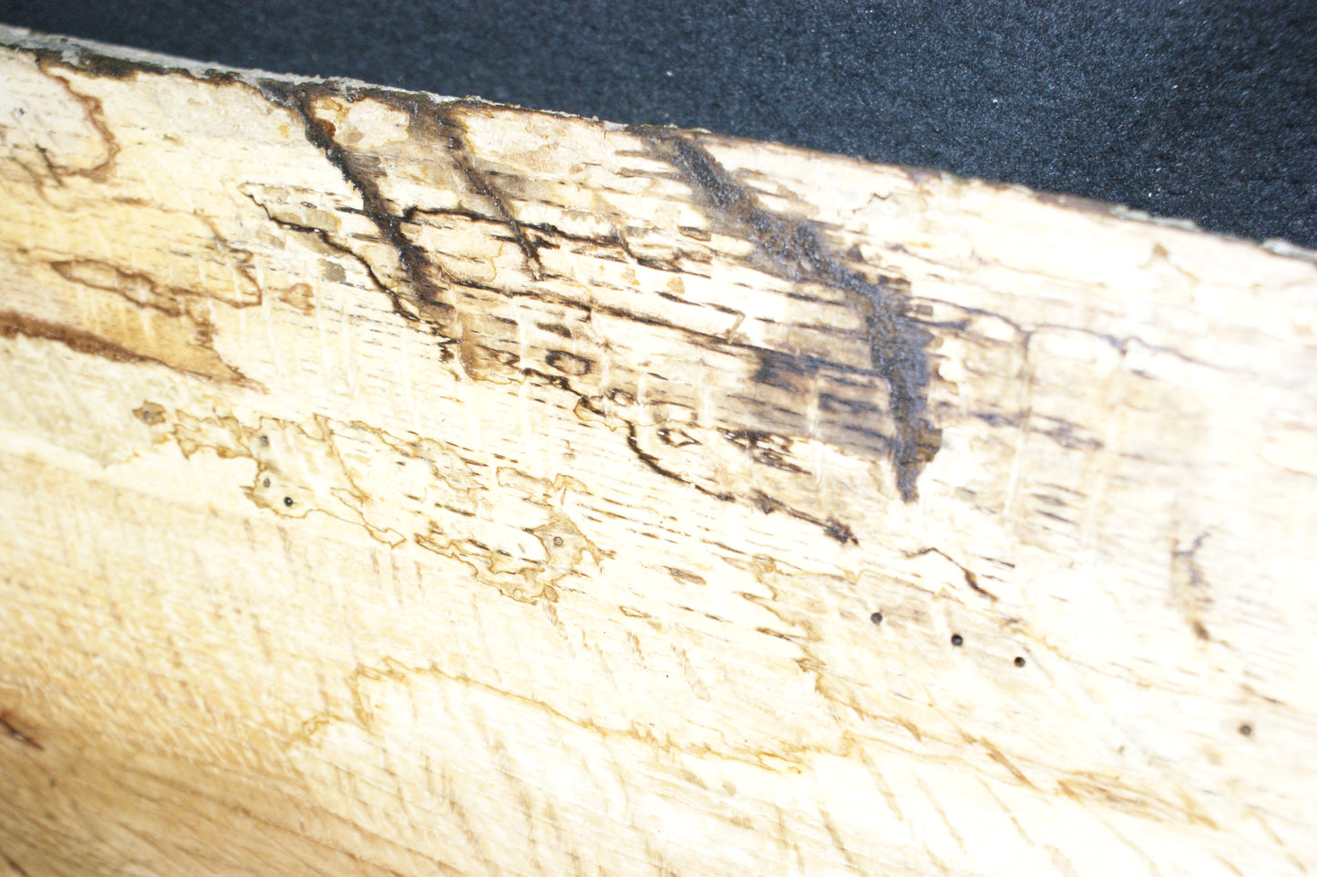 (90) SPALTED TURKEY OAK, 920 L x 355 W x 45 D mm RUSTIC HARDWOOD, CRAFTS, SHELVING